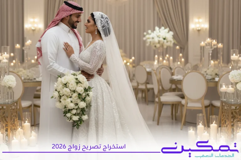 استخراج تصريح زواج 2026