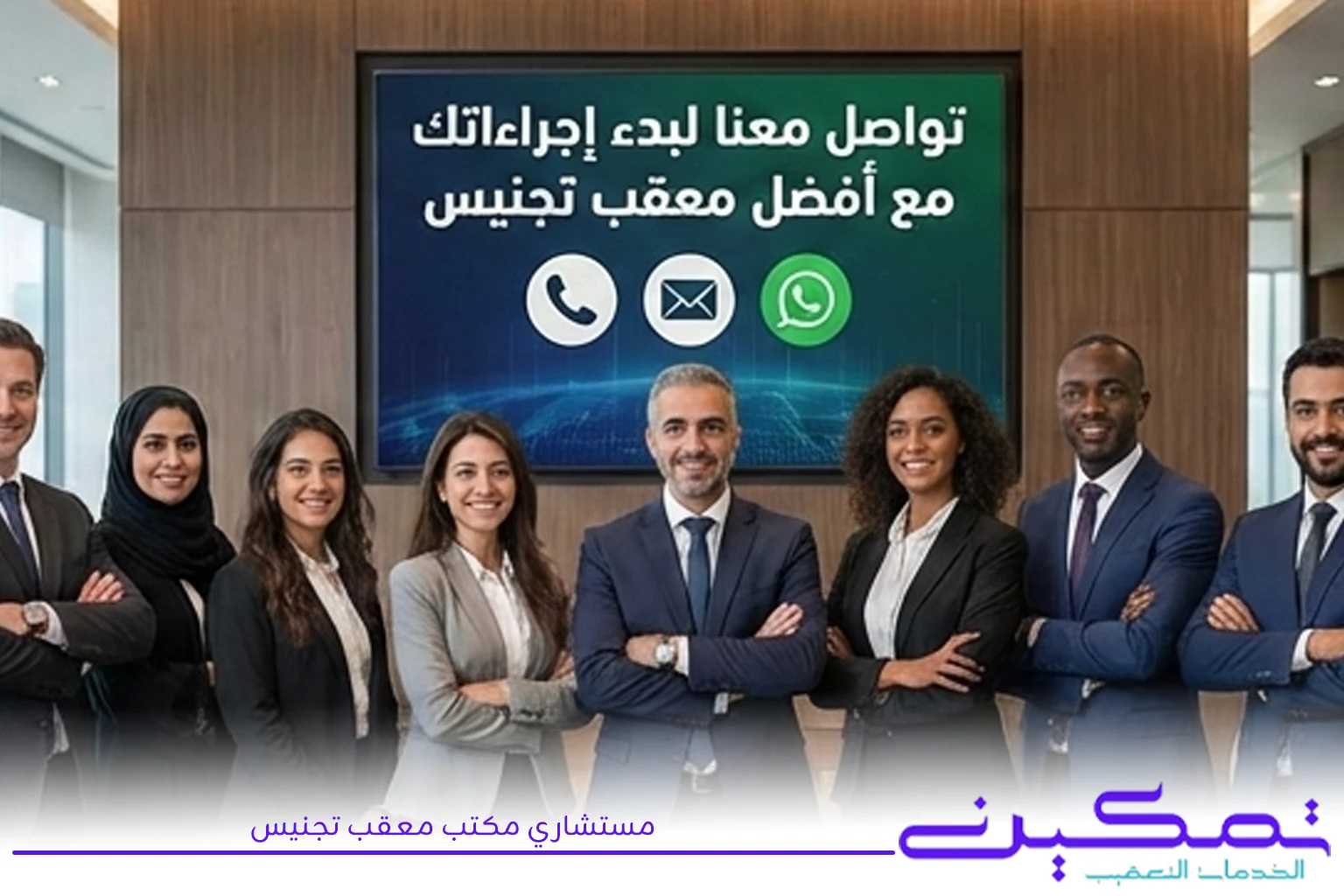 فريق عمل محترف من مستشاري مكتب معقب تجنيس , جراءات الجنسية السعودية عبر قنوات الاتصال المعتمدة.